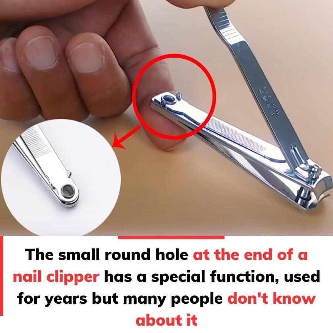 The “small round hole” on the