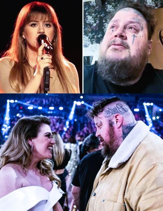 Jelly Roll gets emotional as Kelly Clarkson covers his song