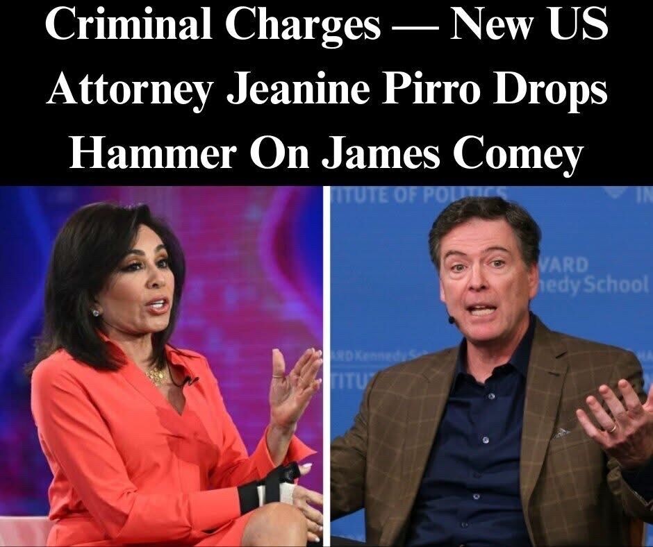 Comey’s Fate Could Lie In the Hands Of New U.S. Attorney Jeanine Pirro