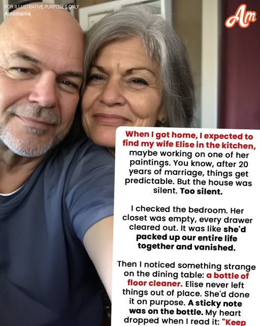 My Wife Ended Our 20-Year Marriage Overnight — All She Left Was a Bottle of Floor Cleaner with a Note